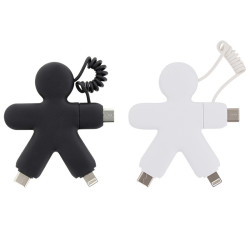 Adapter Przewód XOOPAR BUDDY kabel ładujący USB-C Lightning z nadrukiem full color