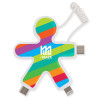 Adapter Przewód XOOPAR BUDDY kabel ładujący USB-C Lightning z nadrukiem full color