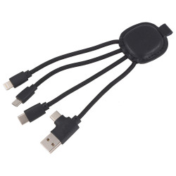 XOOPAR INE SMART eco Adapter Cable leather cable with company logo