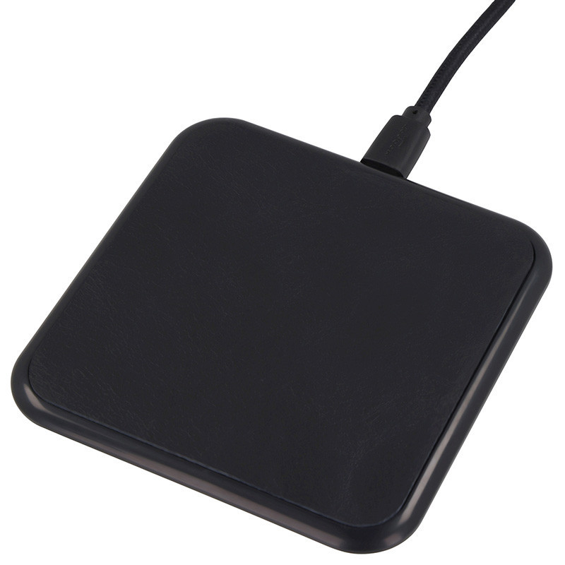 XOOPAR INE EVERYDAY Wireless Charger Qi 15W leather with logo