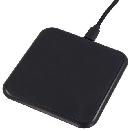 XOOPAR INE EVERYDAY Wireless Charger Qi 15W leather with logo
