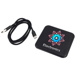 XOOPAR INE EVERYDAY Wireless Charger Qi 15W leather with logo