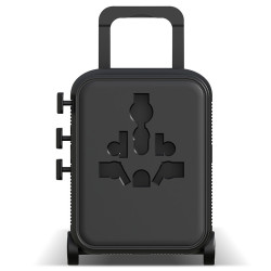 XOOPAR LUGGIE Travel Adapter Mains Charger with your print