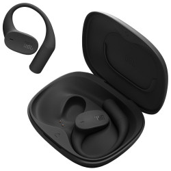JBL SENSE LITE Wireless Earbuds with advertising print