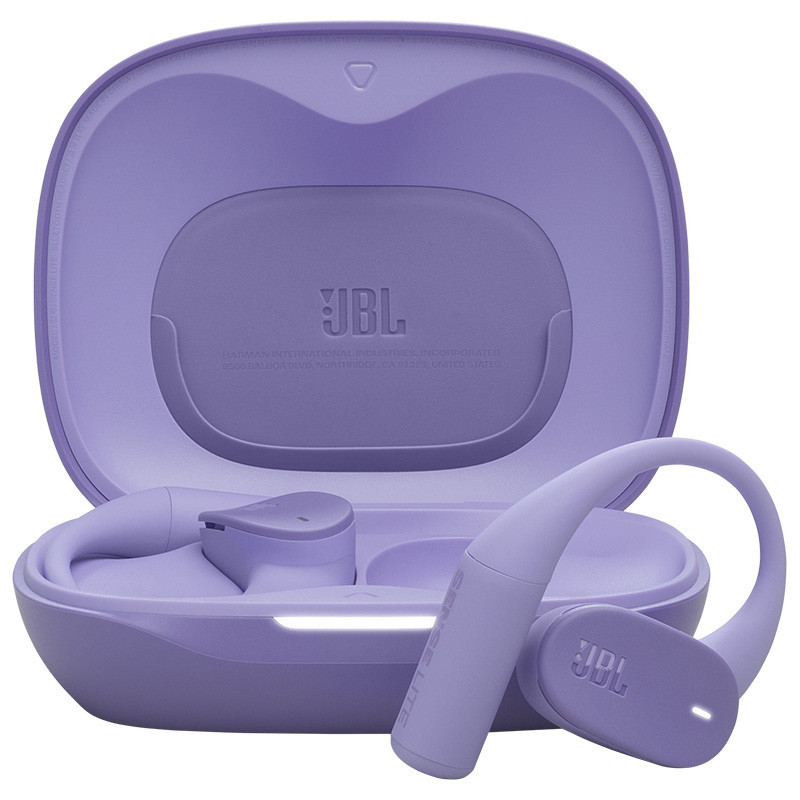 JBL SENSE LITE Wireless Earbuds with advertising print