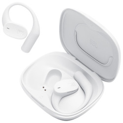 JBL SENSE LITE Wireless Earbuds with advertising print
